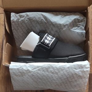 Kappa Black Slides / Sandals New w/Tags & Original Box.  Unisex Adult Size: 12